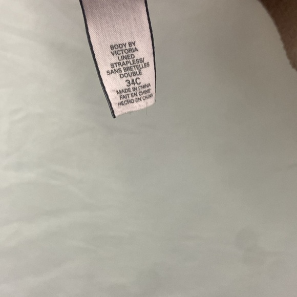 Victorias Secret Lined Strapless Bra Womens Size 34C Nude Body by Victoria - Picture 12 of 13